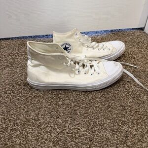 Converse White High-Top Sneakers